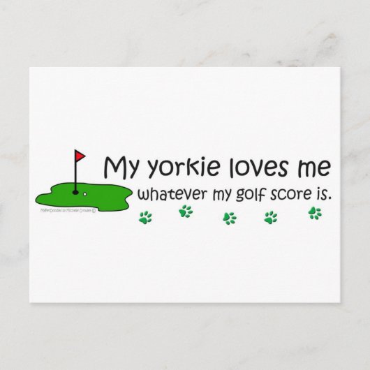 Yorkie Postkarte (Vorderseite)