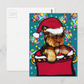Yorkie Postkarte (Vorne/Hinten)