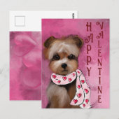 YORKIE POSTKARTE (Vorne/Hinten)