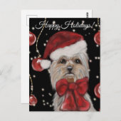 Yorkie Postkarte (Vorne/Hinten)