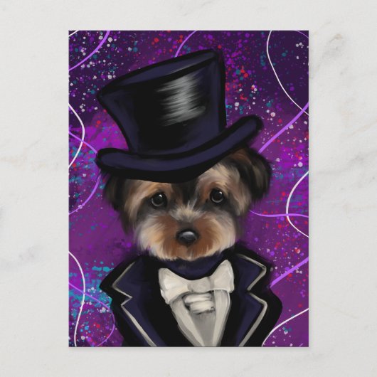 YORKIE POSTKARTE (Vorderseite)