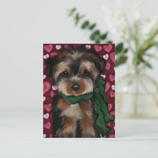 YORKIE POSTKARTE (Stehend Vorderseite)