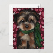 YORKIE POSTKARTE (Vorne/Hinten)