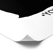 Yorkie Print Poster (Ecke)