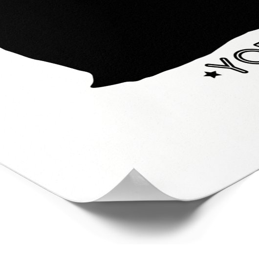 Yorkie Print Poster (Ecke)