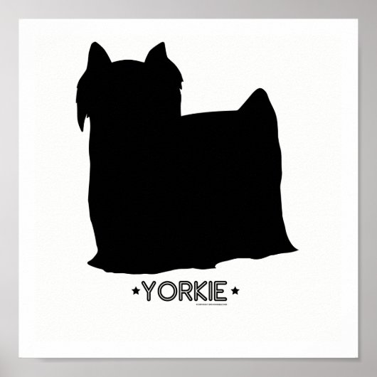 Yorkie Print Poster (Vorne)