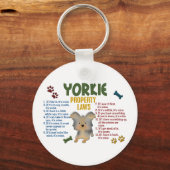 Yorkie Property Laws 4 Schlüsselanhänger (Vorderseite)