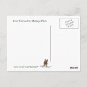 Yorkie Puppy Health Luck Glück St Patty wünscht Postkarte (Rückseite)