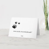 Yorkie Sad Eyes Karte (Rückseite)