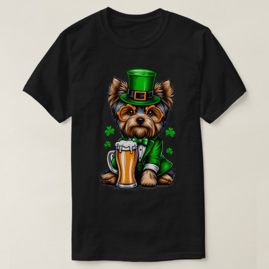 Yorkie Saint Paddys Day Costume für Lover Dog Tank (Design vorne)