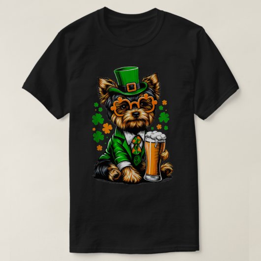 Yorkie Saint Paddys Day Outfit für Lover Dog Tank (Design vorne)