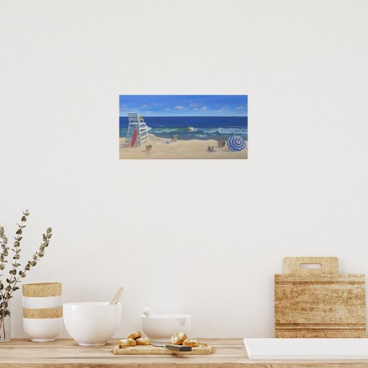 Yorkie Schwanzes Poster (Küche)