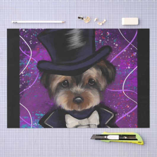 YORKIE SEIDENPAPIER (Handwerk)