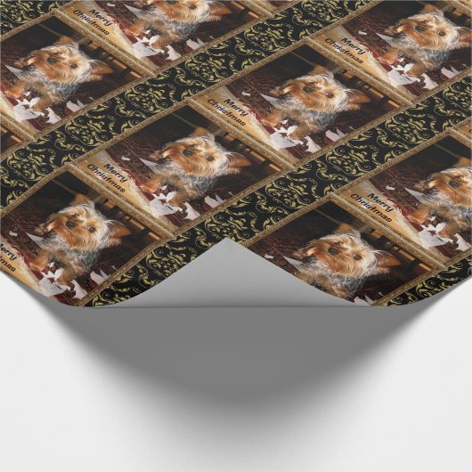 Yorkie Shredder Geschenkpapier (Ecke)