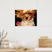 Yorkie Supermodel Poster (Küche)
