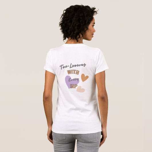 Yorkie Tea Cup "Simply Tea-Rrific" Women's T-Shirt (Schwarz voll)