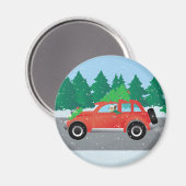 Yorkie Terrier dog Autofahren Magnet (Vorderseite/Rückseite)