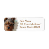 Yorkie Terrier Mailing Label (Vorne)