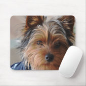 Yorkie Terrier Mausunterlage Mousepad (Mit Mouse)
