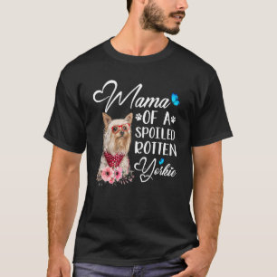 Yorkie Terrier Niedliche Mama einer Yorkie T-Shirt