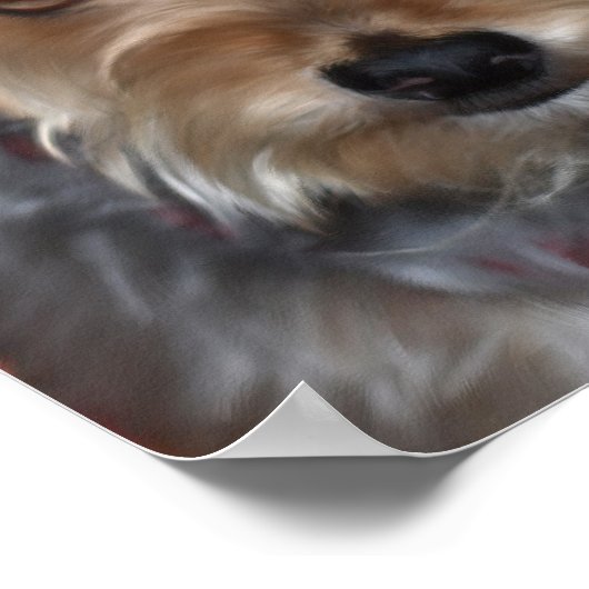 Yorkie Terrier Poster (Ecke)