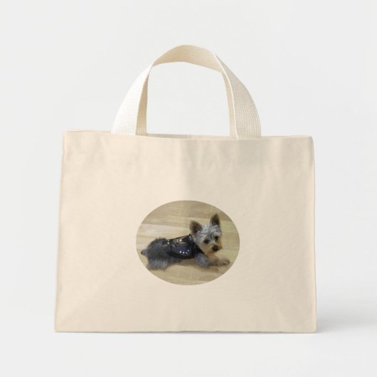 Yorkie Tote Bag Mini Stoffbeutel (Vorne)