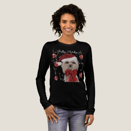 Yorkie Tri-Blend Shirt (Volle Vorderseite)