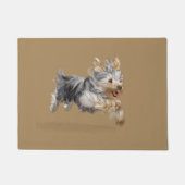 Yorkie Tür-Matte Fußmatte (Vorderseite)