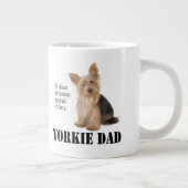 Yorkie Vater Jumbo Tasse (Rechts)