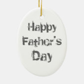 Yorkie Vater Keramik Ornament (Hinten)
