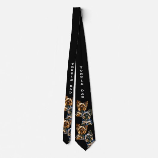 Yorkie Vater Krawatte (Rückseite)