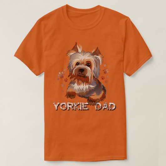 Yorkie Vater T-Shirt (Design vorne)