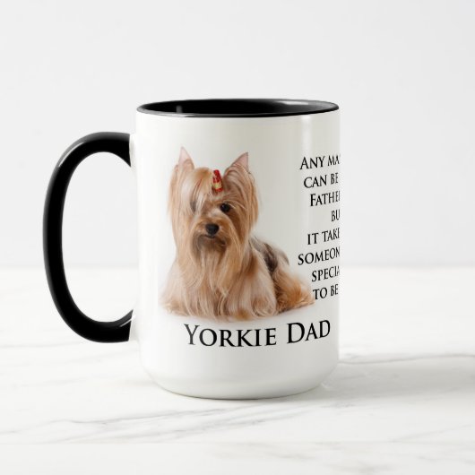 Yorkie Vater-Tasse Tasse (Links)