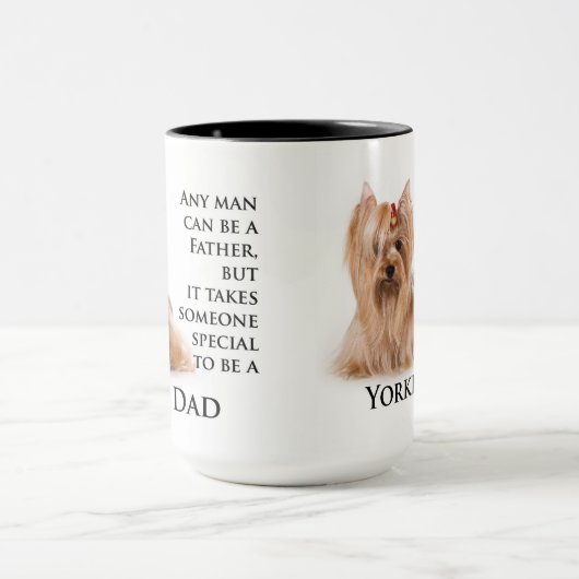 Yorkie Vater-Tasse Tasse (Zentrum)