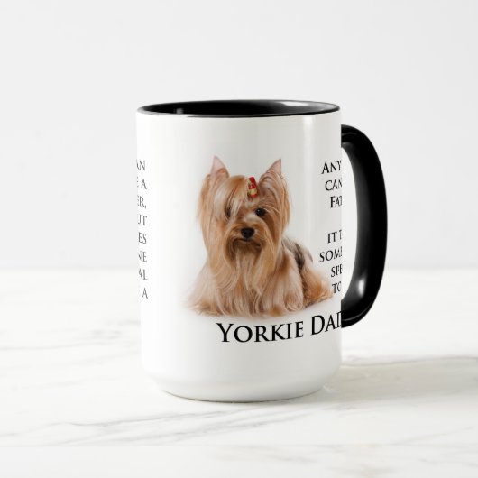 Yorkie Vater-Tasse Tasse (VorderseiteRechts)