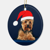 Yorkie Verzierungen Keramikornament (Links)