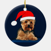 Yorkie Verzierungen Keramikornament (Hinten)