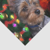Yorkie Weihnachten Seidenpapier (Ausschnitt)