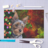 Yorkie Weihnachten Seidenpapier (Handwerk)