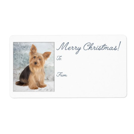 Yorkie Weihnachtsgeschenke Stickers (Vorne)
