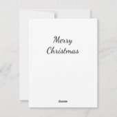 Yorkie-Weihnachtsverlockung Feiertagskarte (Rückseite)