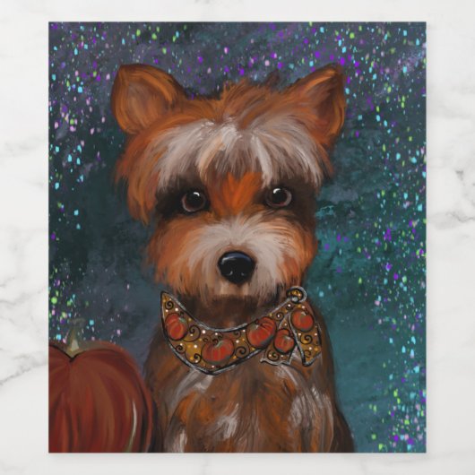 YORKIE WEINETIKETT (Einzelnes Label)