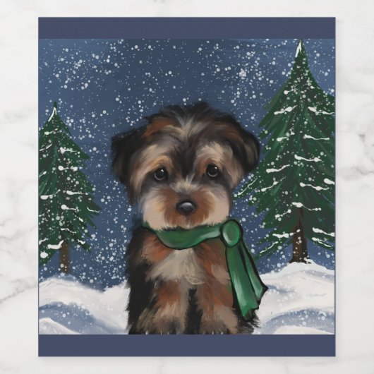 YORKIE WEINETIKETT (Einzelnes Label)