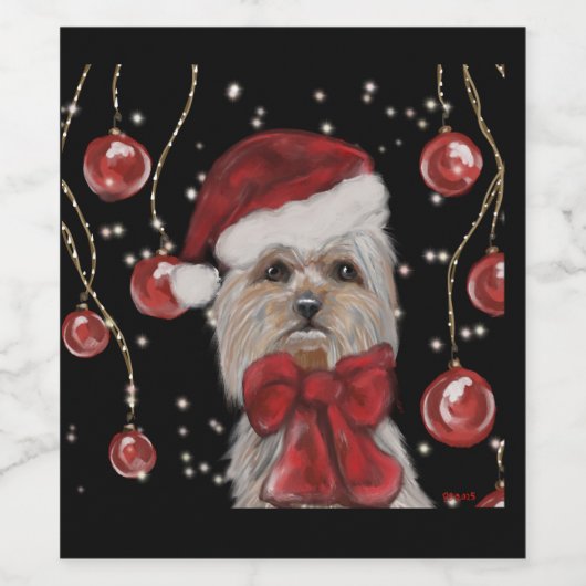 Yorkie Weinetikett (Einzelnes Label)