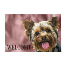 Yorkie Welcome Niedlich Dog Pet Yorkshire Terrier
