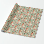 Yorkie-Wintermuster Geschenkpapier (Ungerollt)