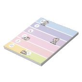 Yorkie-Wochenplaner-Notizblock Notizblock (Rotiert)