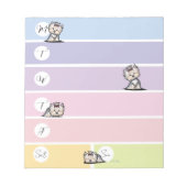 Yorkie-Wochenplaner-Notizblock Notizblock (Vorderseite)
