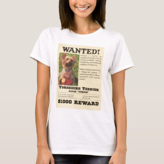 Yorkie wollte Plakat-T - Shirt