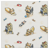 Yorkie World Natural White Stoff (Nahaufnahme)
